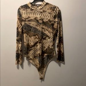 Animal Print Body Suit